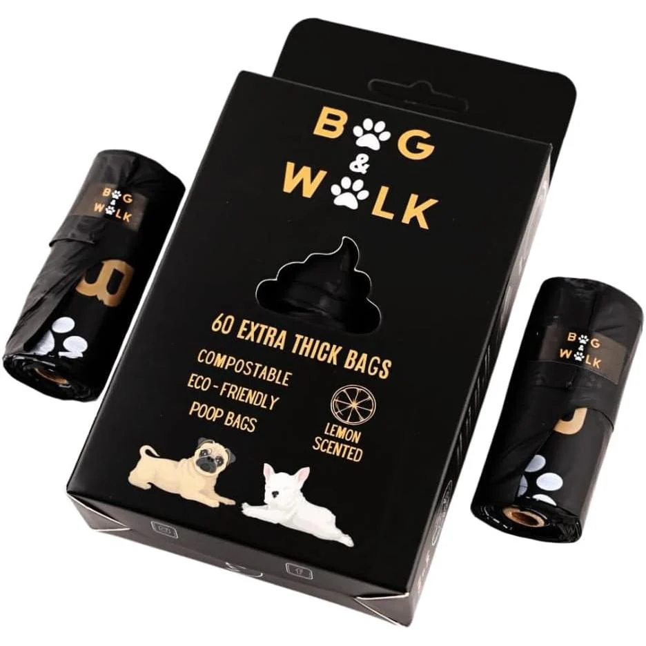 Bag & Walk 60 To 360 Bags - Extra Thick Dog Poo Bags - Lemon Scented For Dogs - Image 4