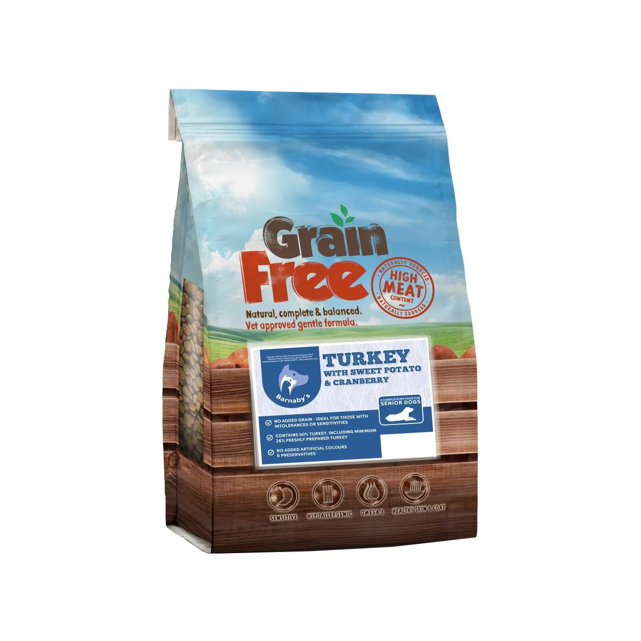 Barnaby's Senior Grain Free Turkey with Sweet Potato & Cranberry 12kg