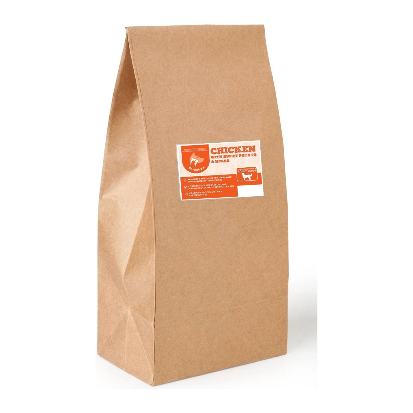 Barnaby's Working Dog Grain Free Chicken with Sweet Potato & Herbs 15kg - VAT FREE