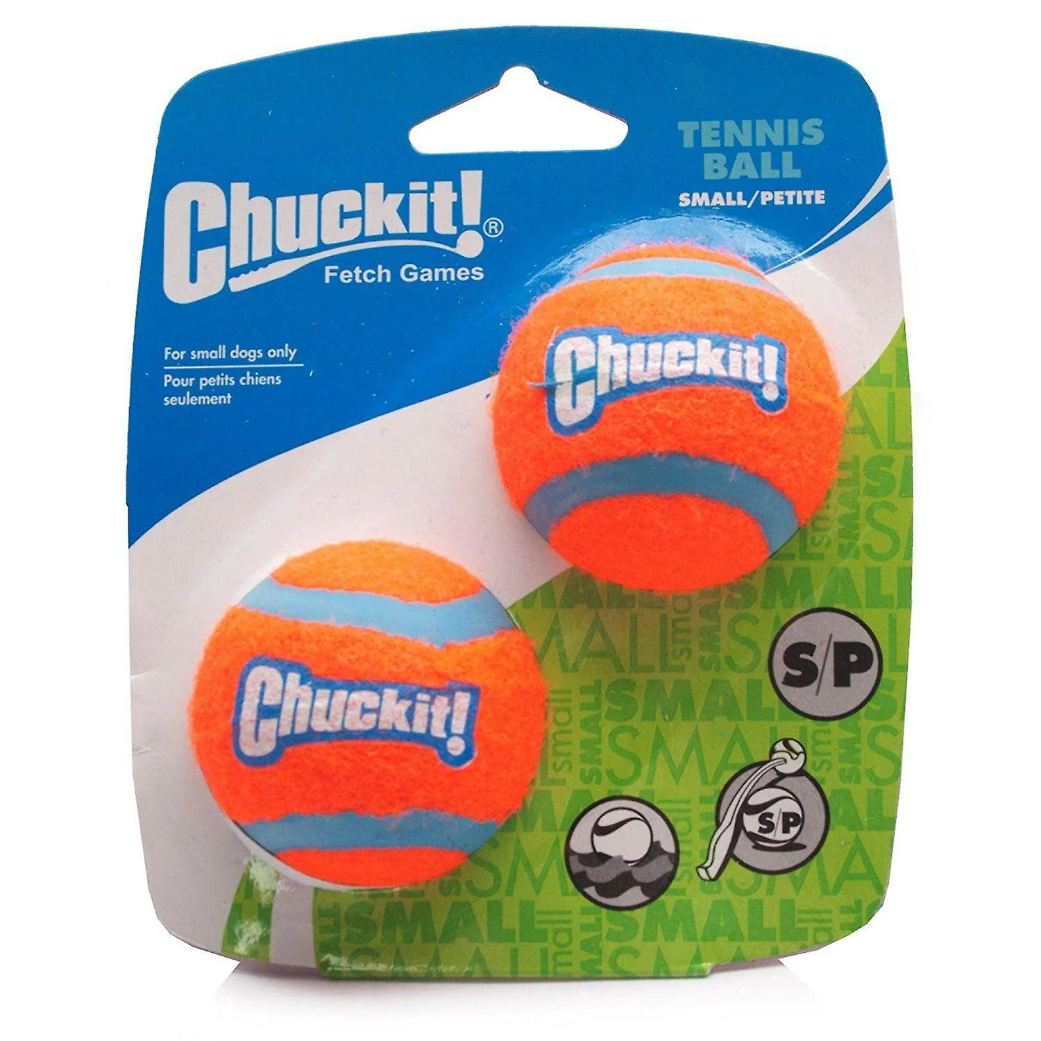 Chuckit Tennis Ball 2 Pack Small 4.8cm