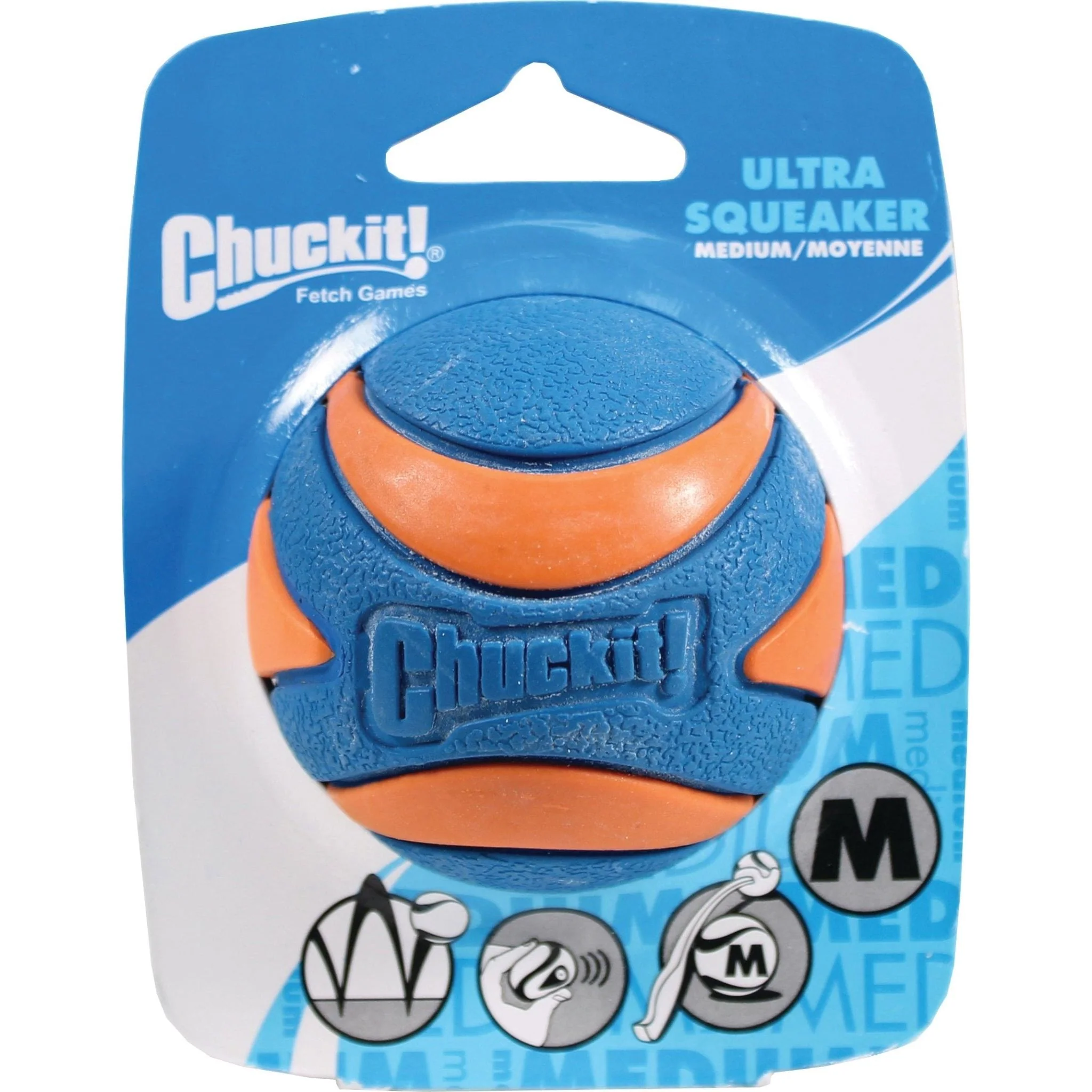 Chuckit Ultra Squeaker Ball 1 Pack Medium 6.5cm