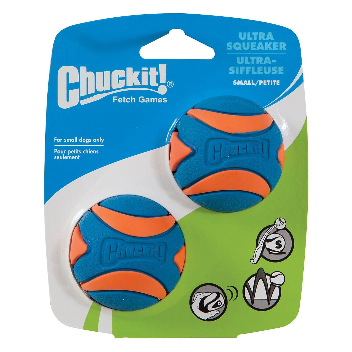 Chuckit Ultra Squeaker Ball Small (2Pk)