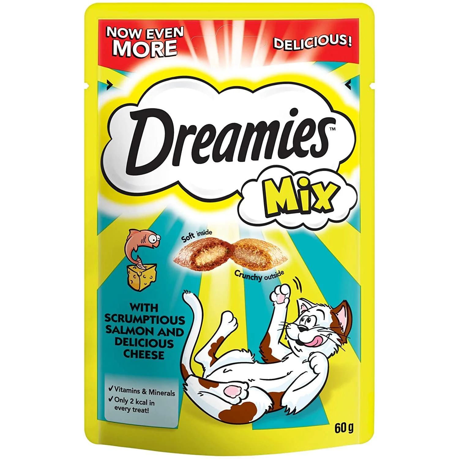 Dreamies Mix Salmon & Cheese 60g