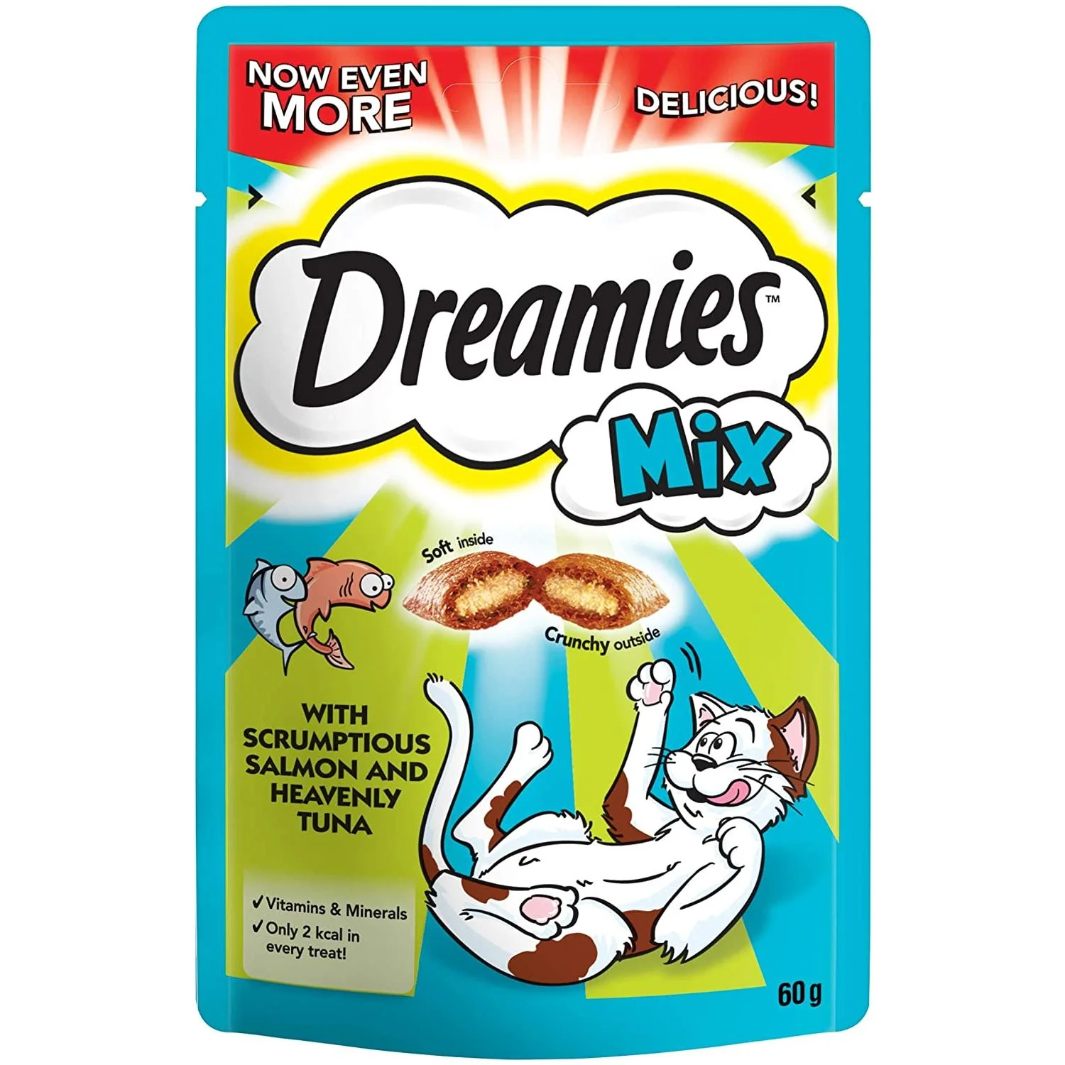 Dreamies Mix Salmon & Tuna - 8 x 60g - Image 2