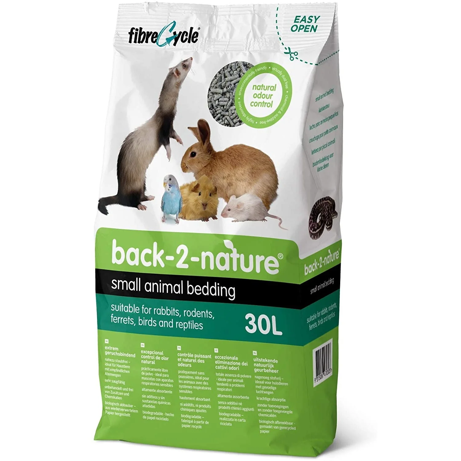 Fibre Cycle Back 2 Nature Small Animal Bedding 30L