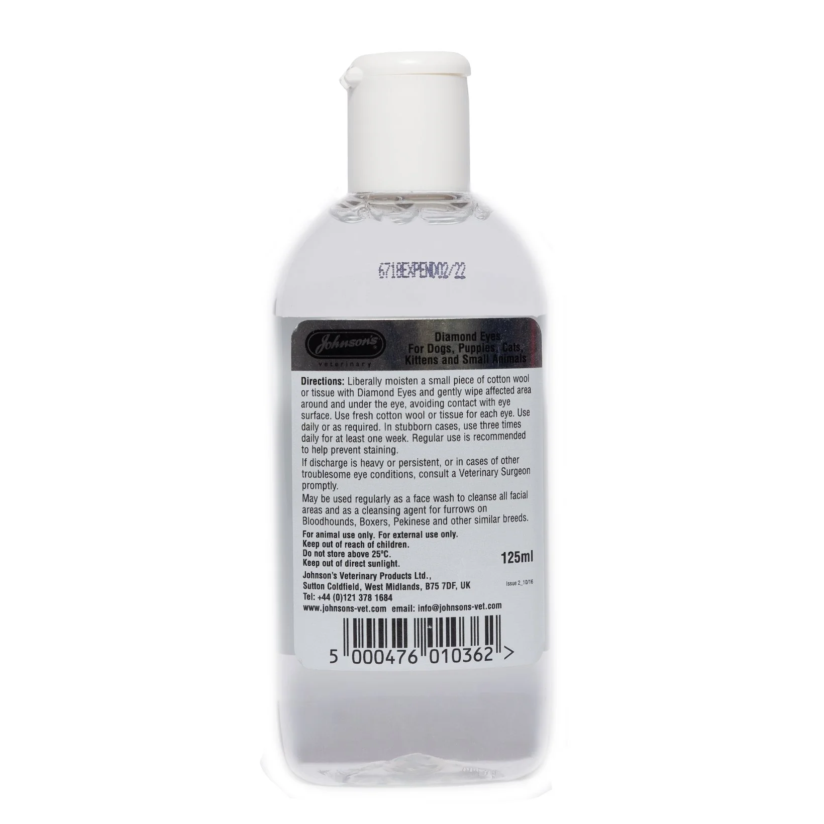 Johnsons Diamond Eyes (Tearstain Remover & Cleanser) 125ml - Image 2