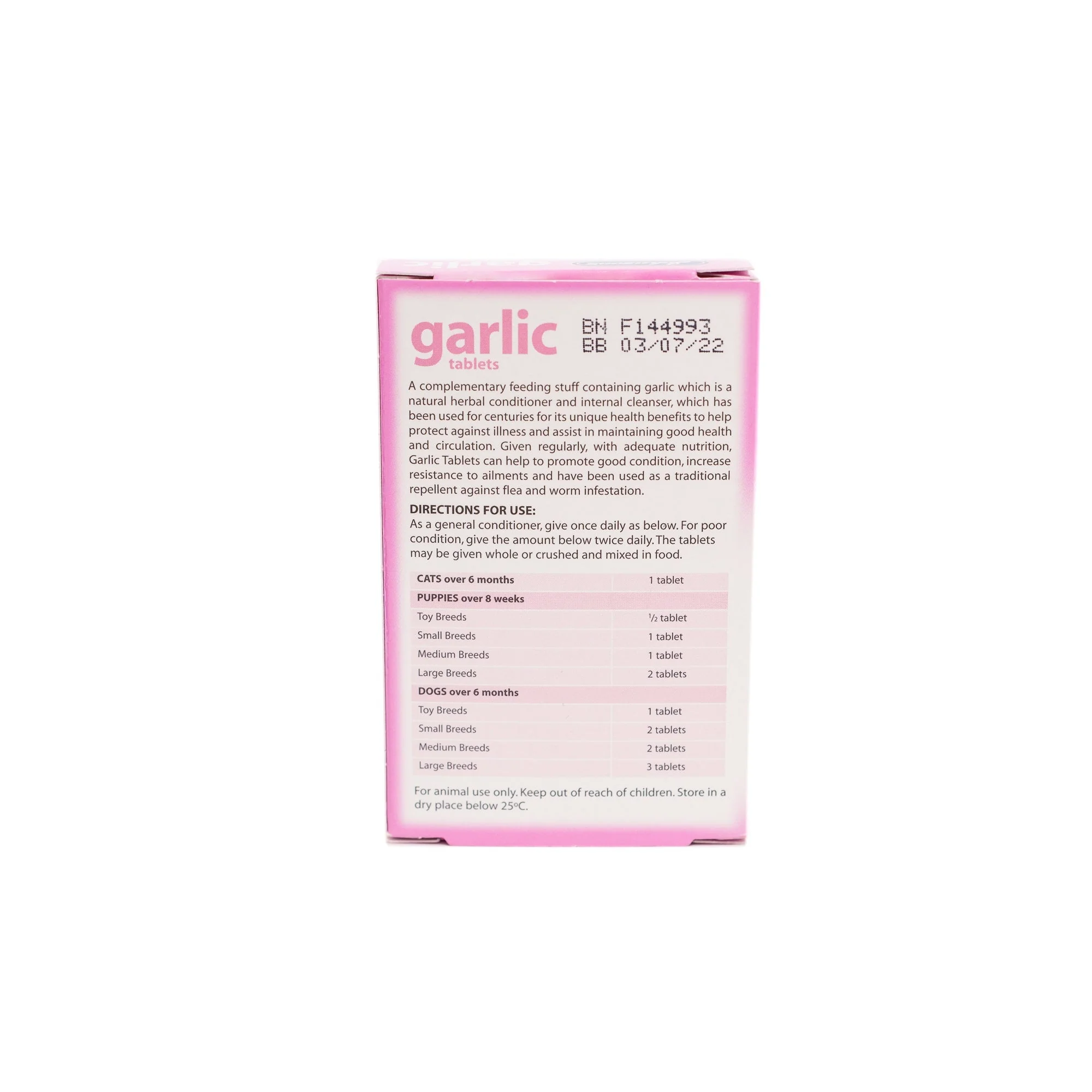 Johnsons Garlic Tablets 40 tablets - Image 2