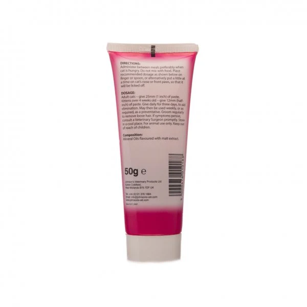 Johnsons Hairball Remedy (for cats) 50 g Tube - Image 2