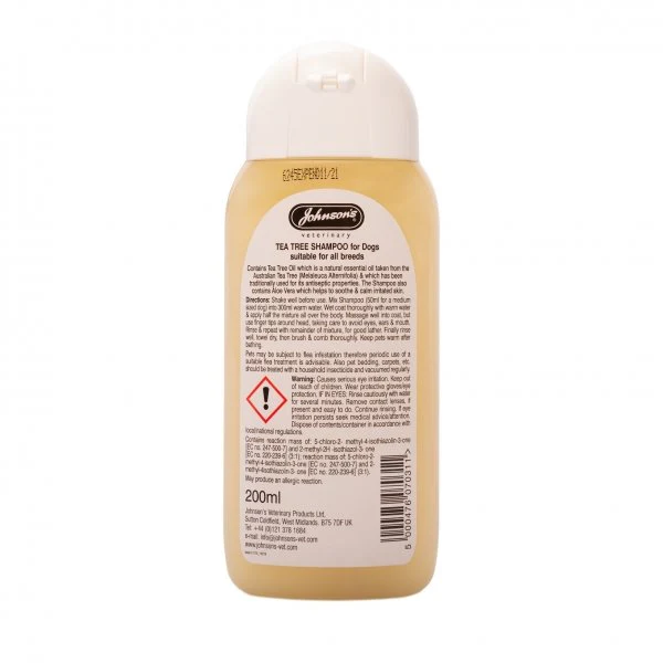 Johnsons Tea Tree Shampoo 200ml - Image 2