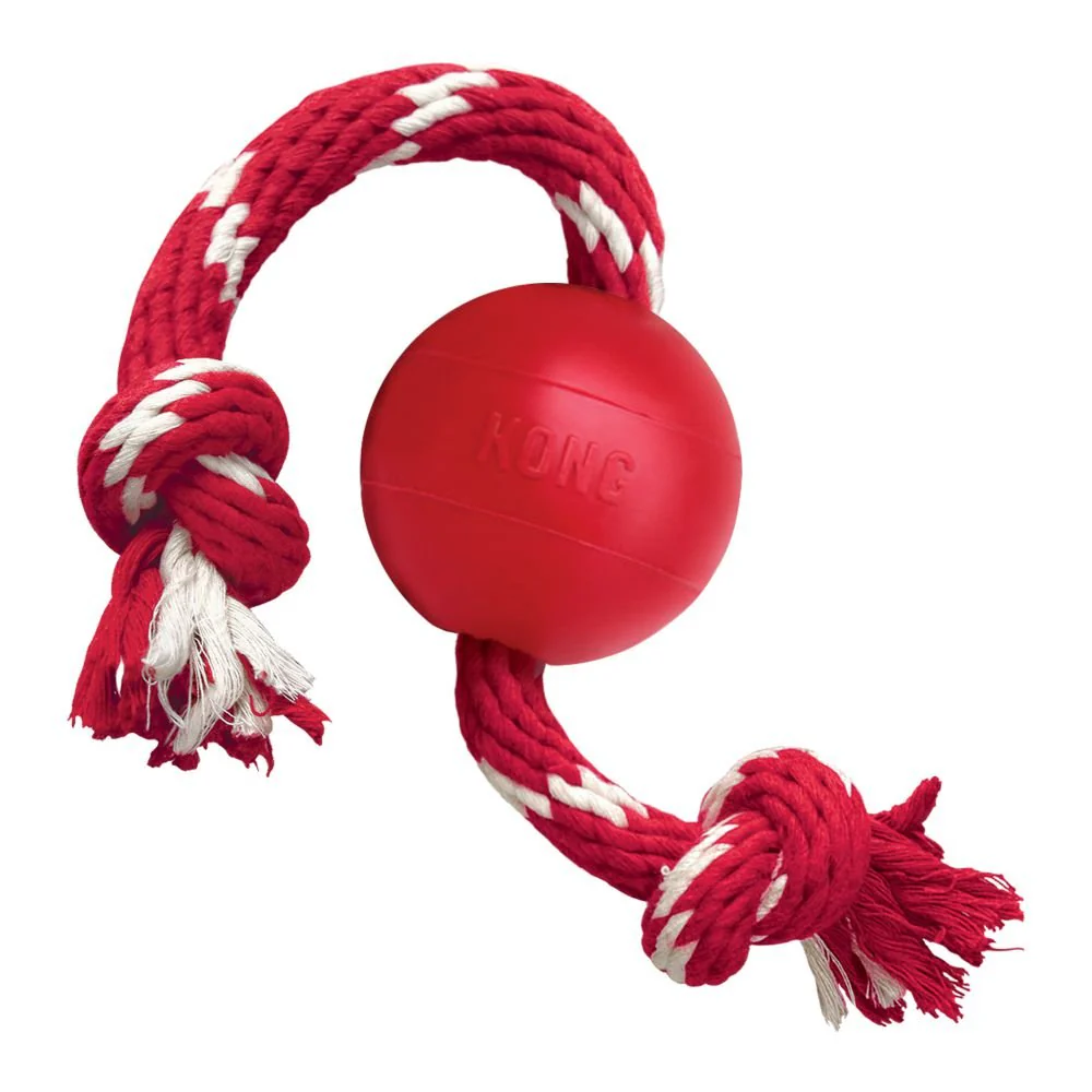 KONG Ball With Rope Small - Image 2
