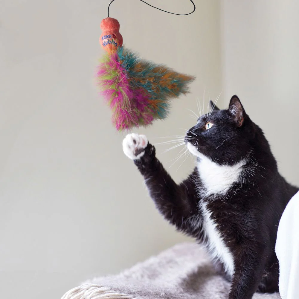 KONG Cat Wubba Teaser Boa Assorted - Image 3