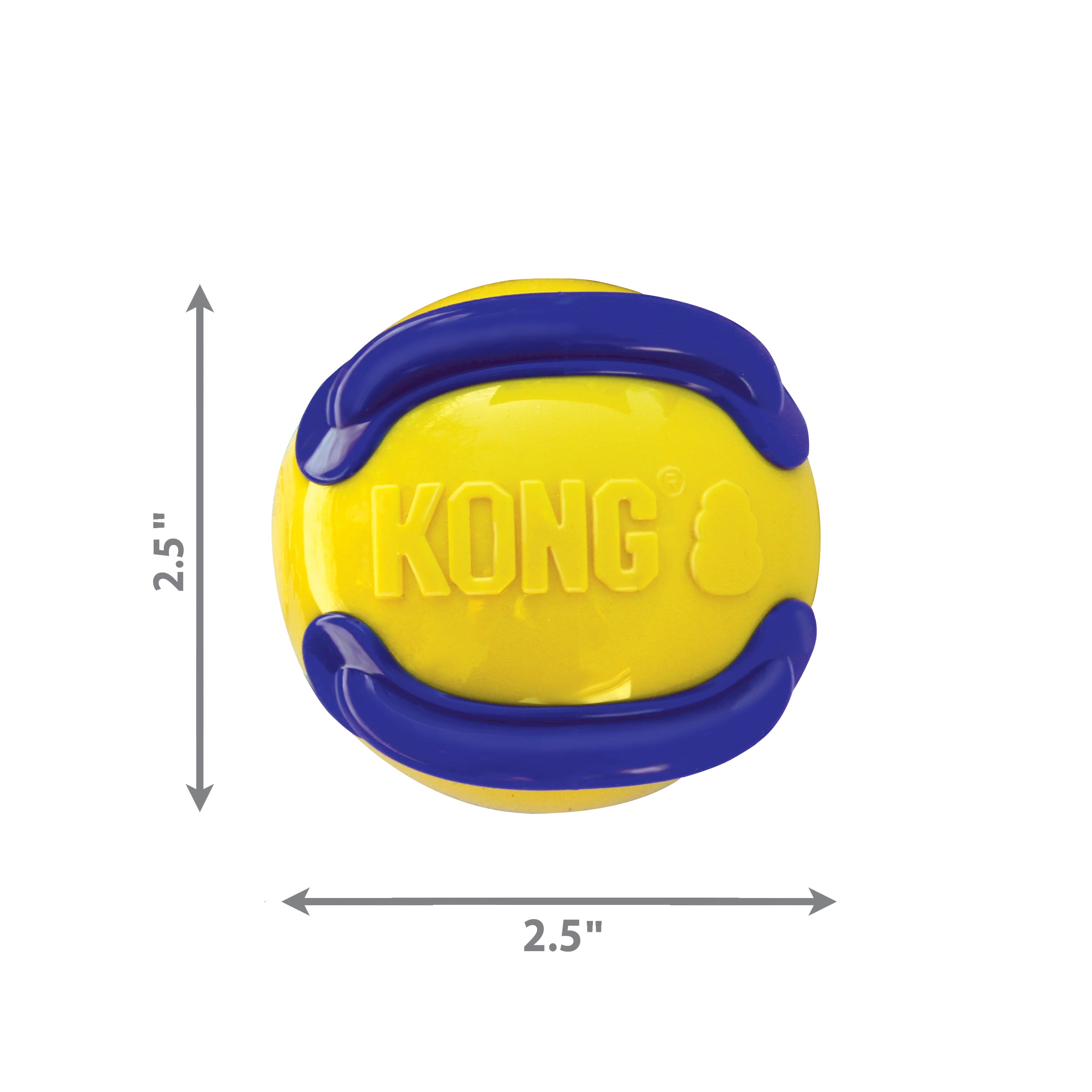 KONG Jaxx Brights Ball Assorted Medium - Image 3