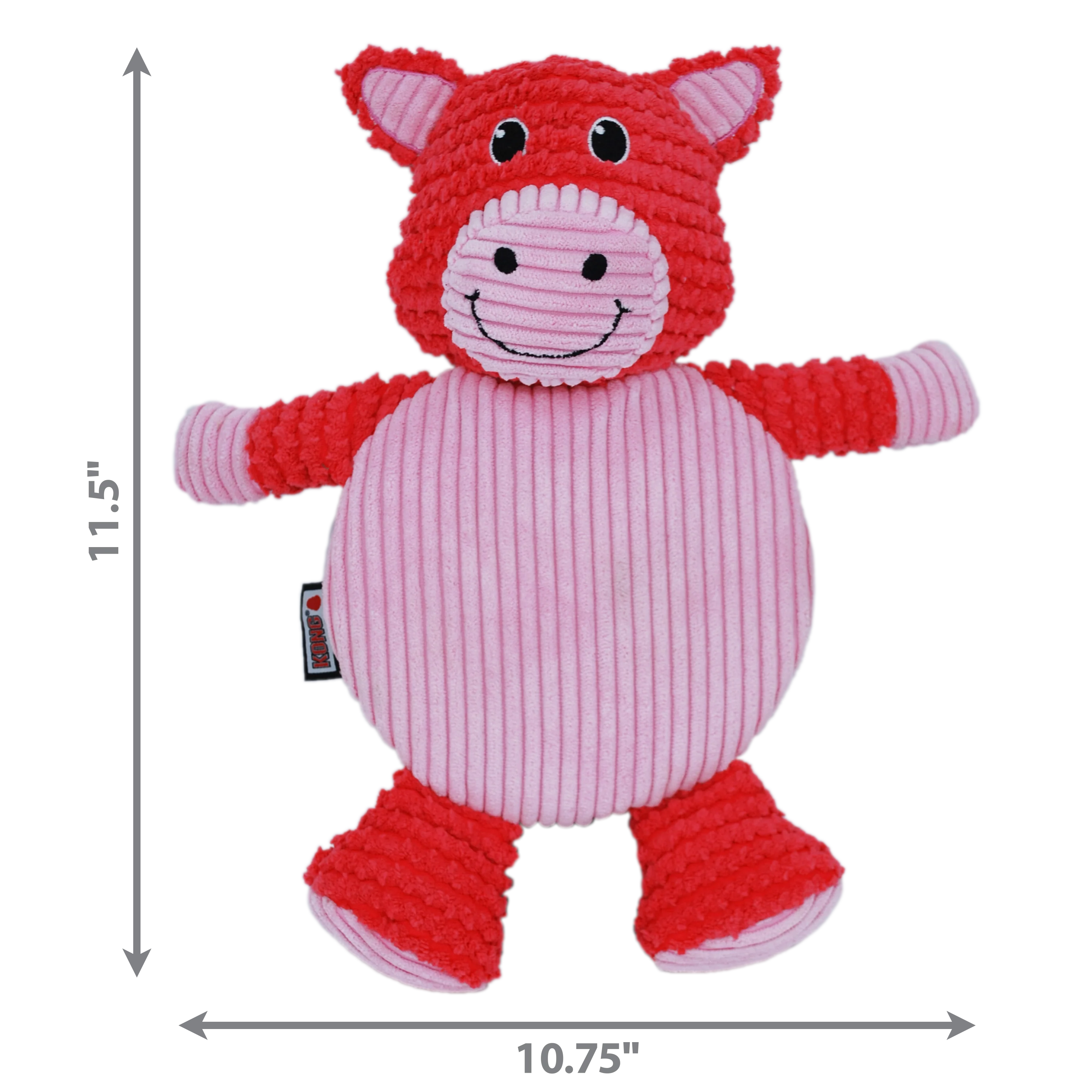 KONG Low Stuff Crackle Tummiez Pig Large - Image 2