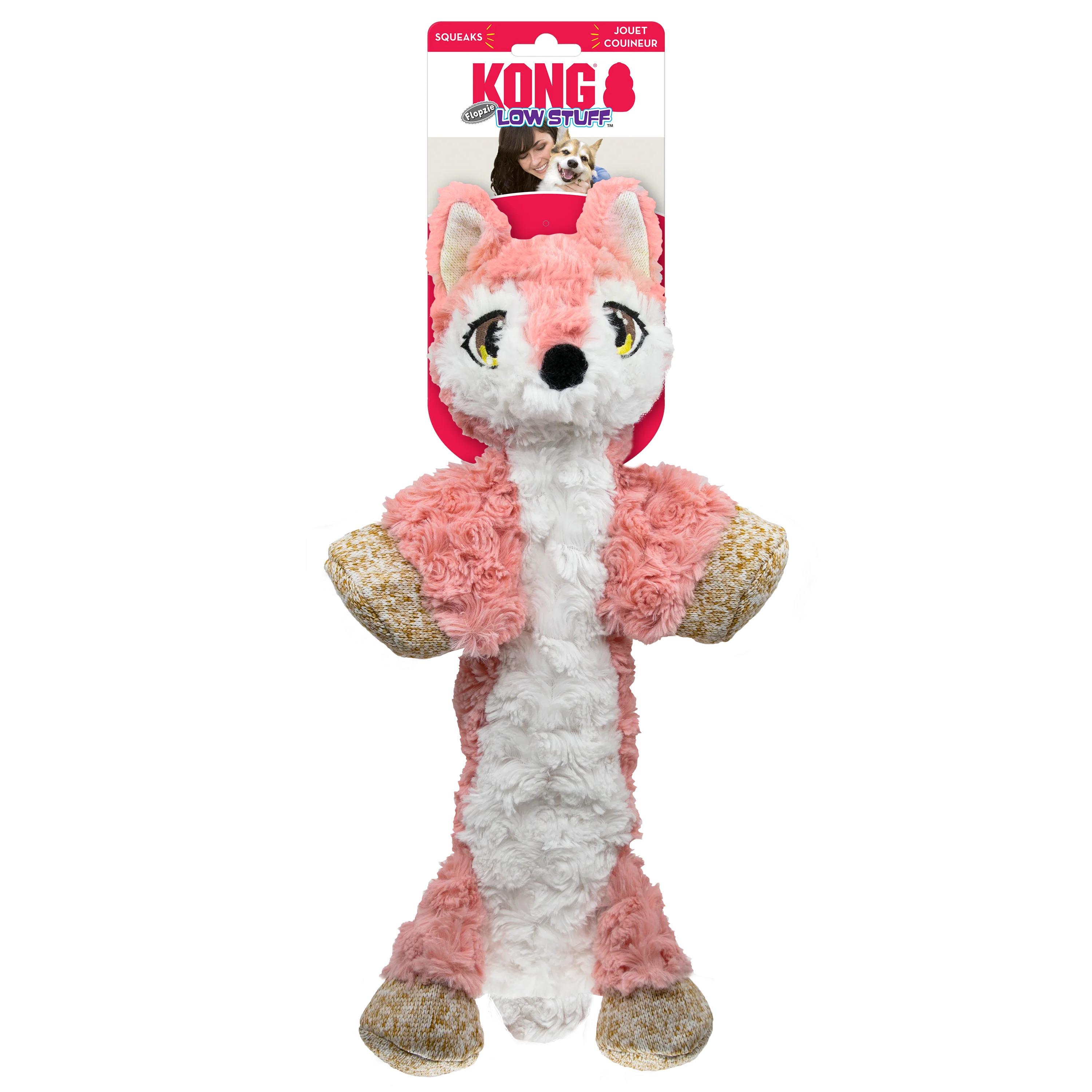 KONG Low Stuff Flopzie Fox Medium