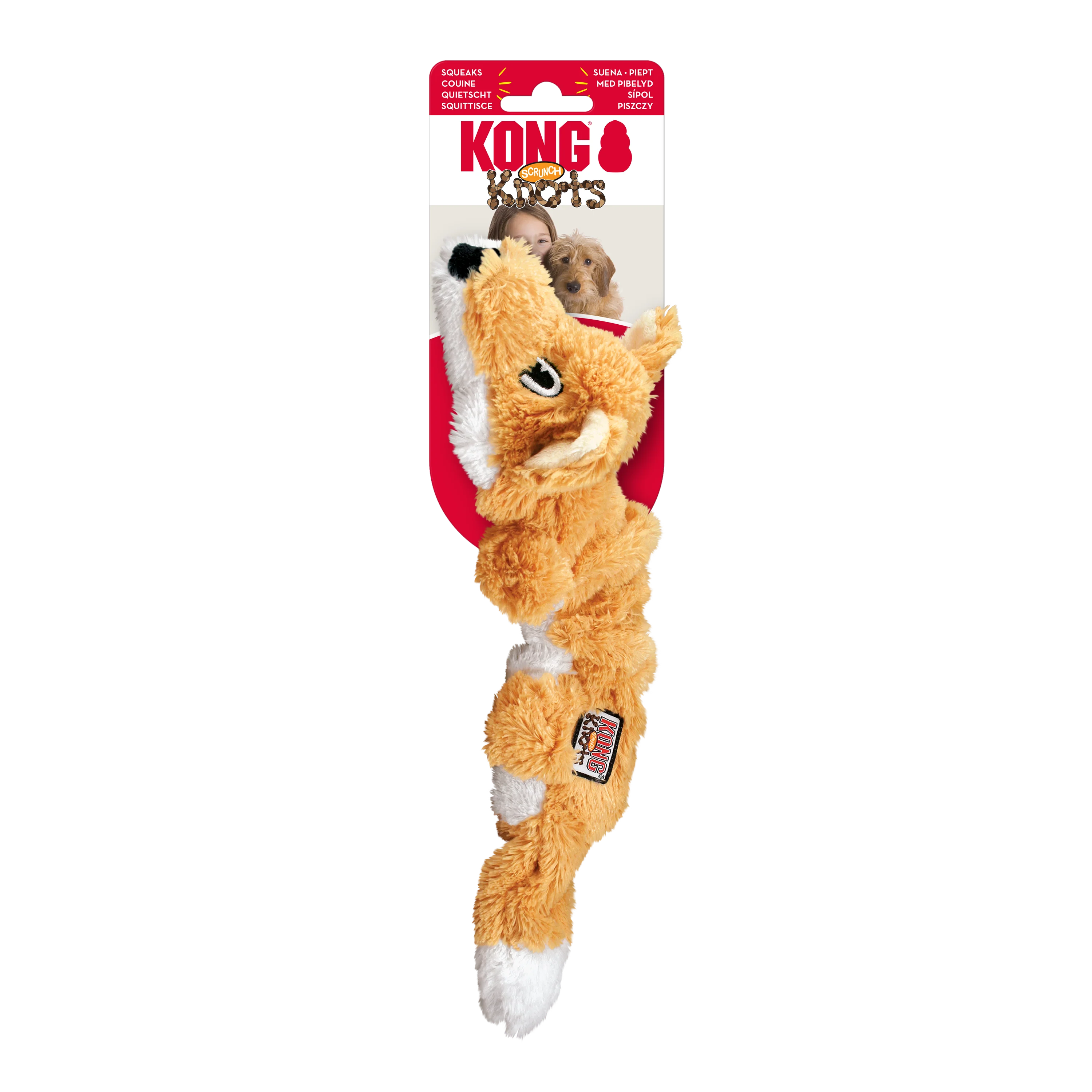 KONG Scrunch Knots Fox Small/Medium