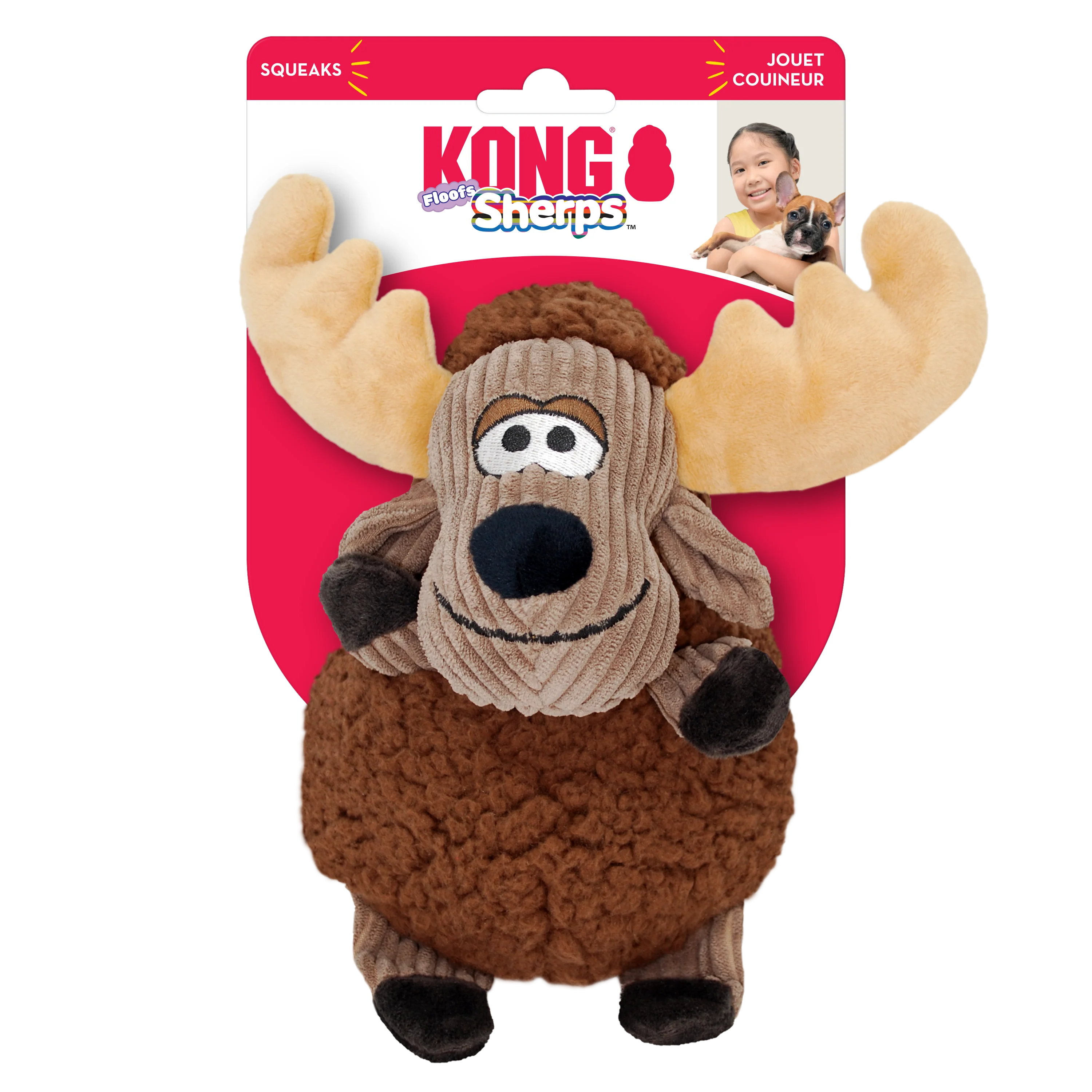 KONG Sherps Floofs Moose Medium