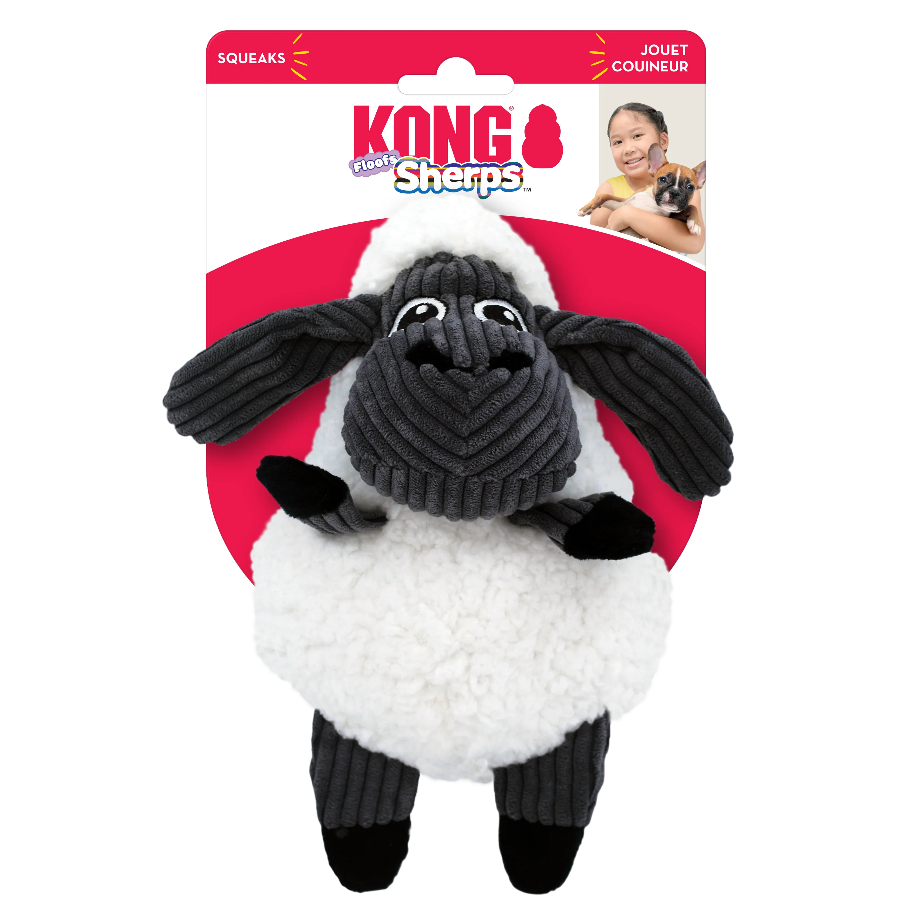 KONG Sherps Floofs Sheep Medium