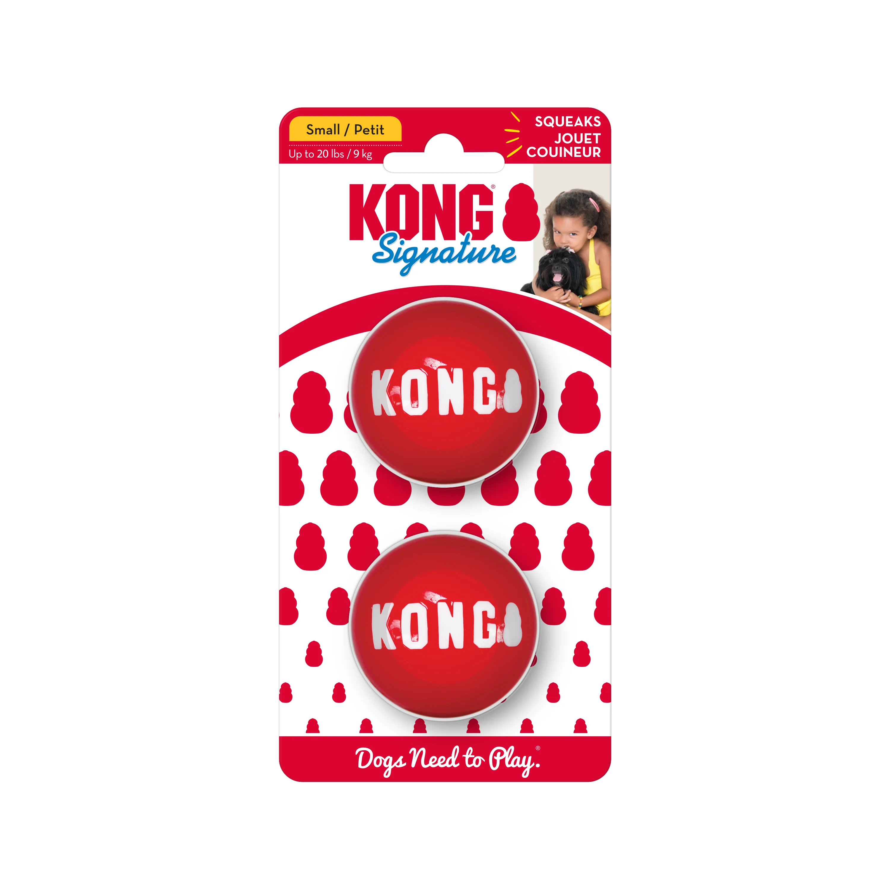 KONG Signature Balls Small (2-Pack)