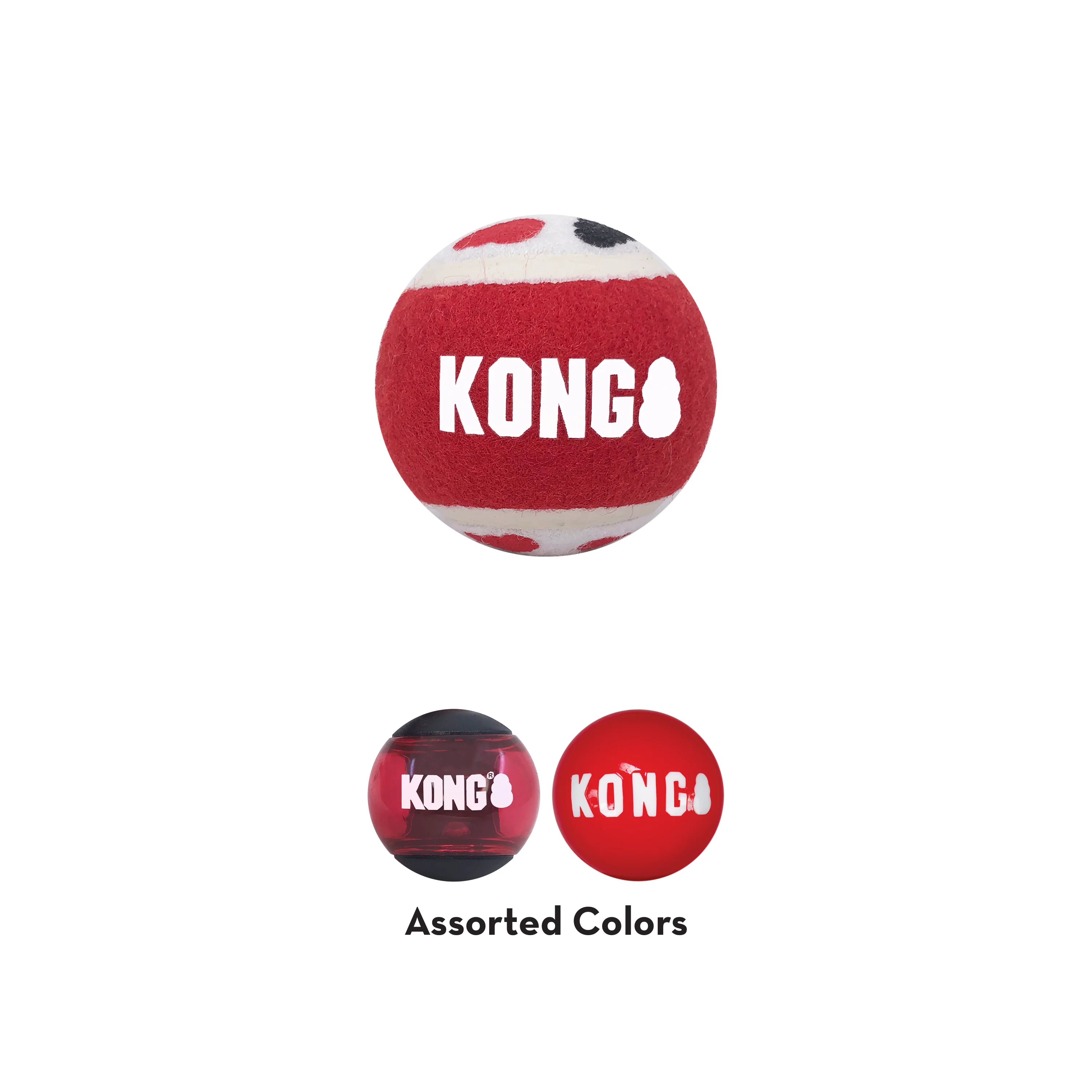 KONG Signature Balls 3-Pack Assorted Large - Image 2