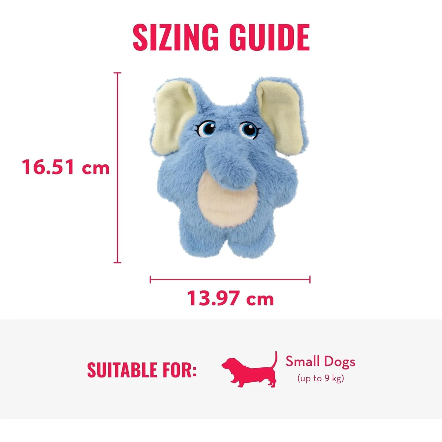 KONG Snuzzles Kiddos Elephant Small - Image 3