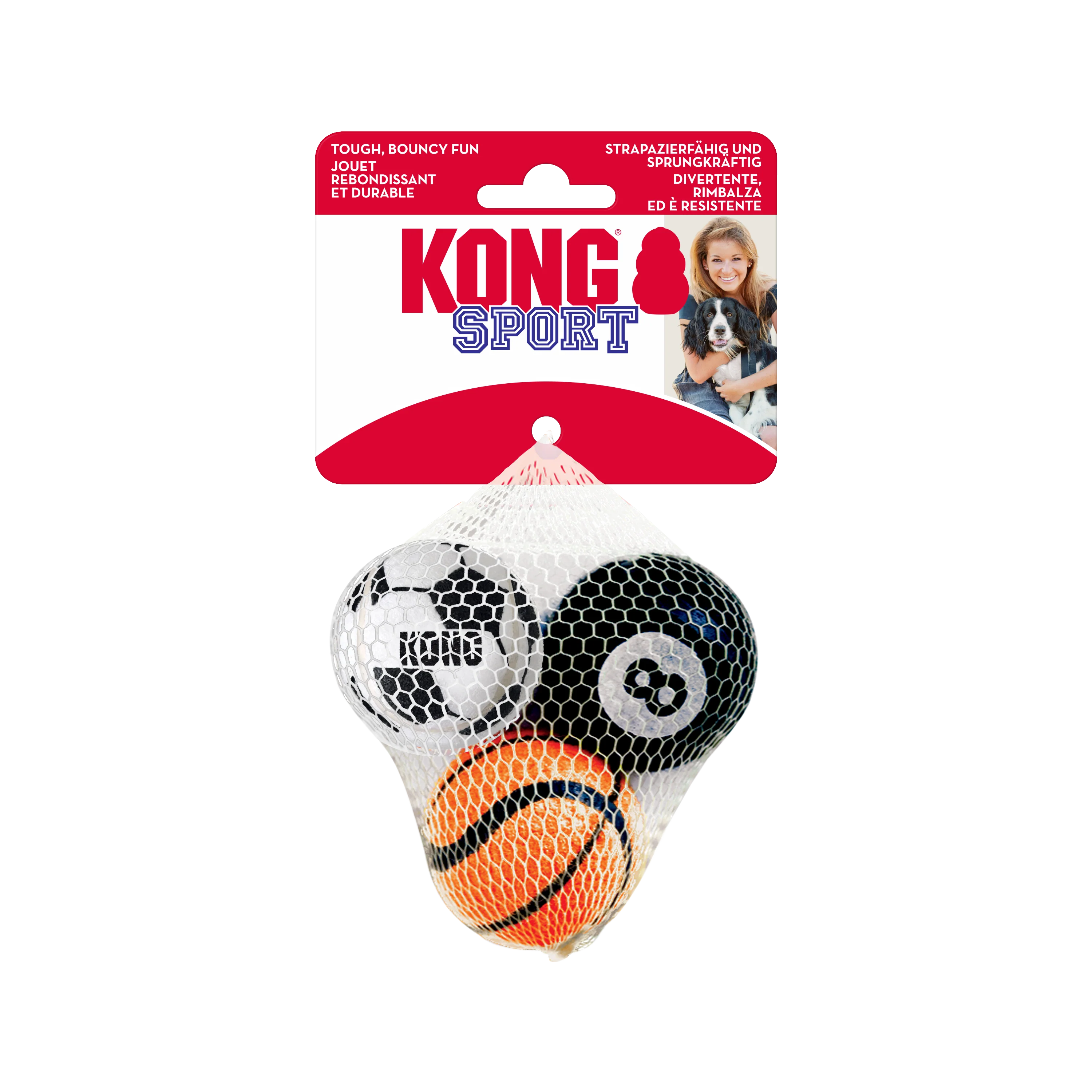 KONG Sport Balls Assorted Small (3-Pack)