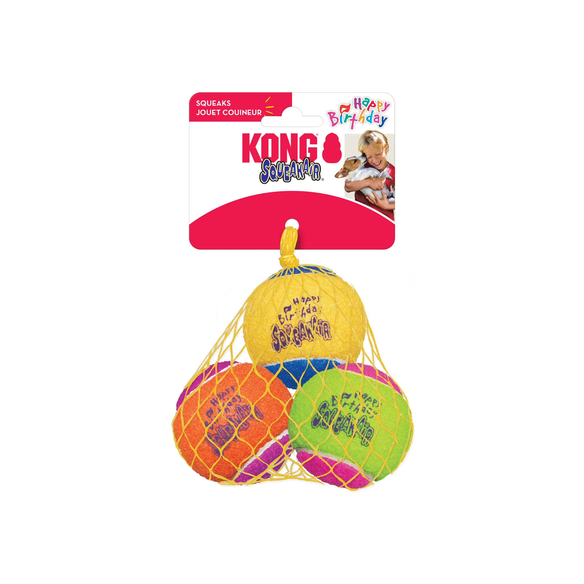 KONG SqueakAir Birthday Balls Medium