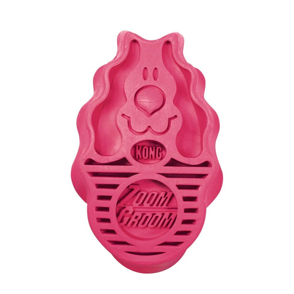 KONG ZoomGroom Raspberry Large - Image 2