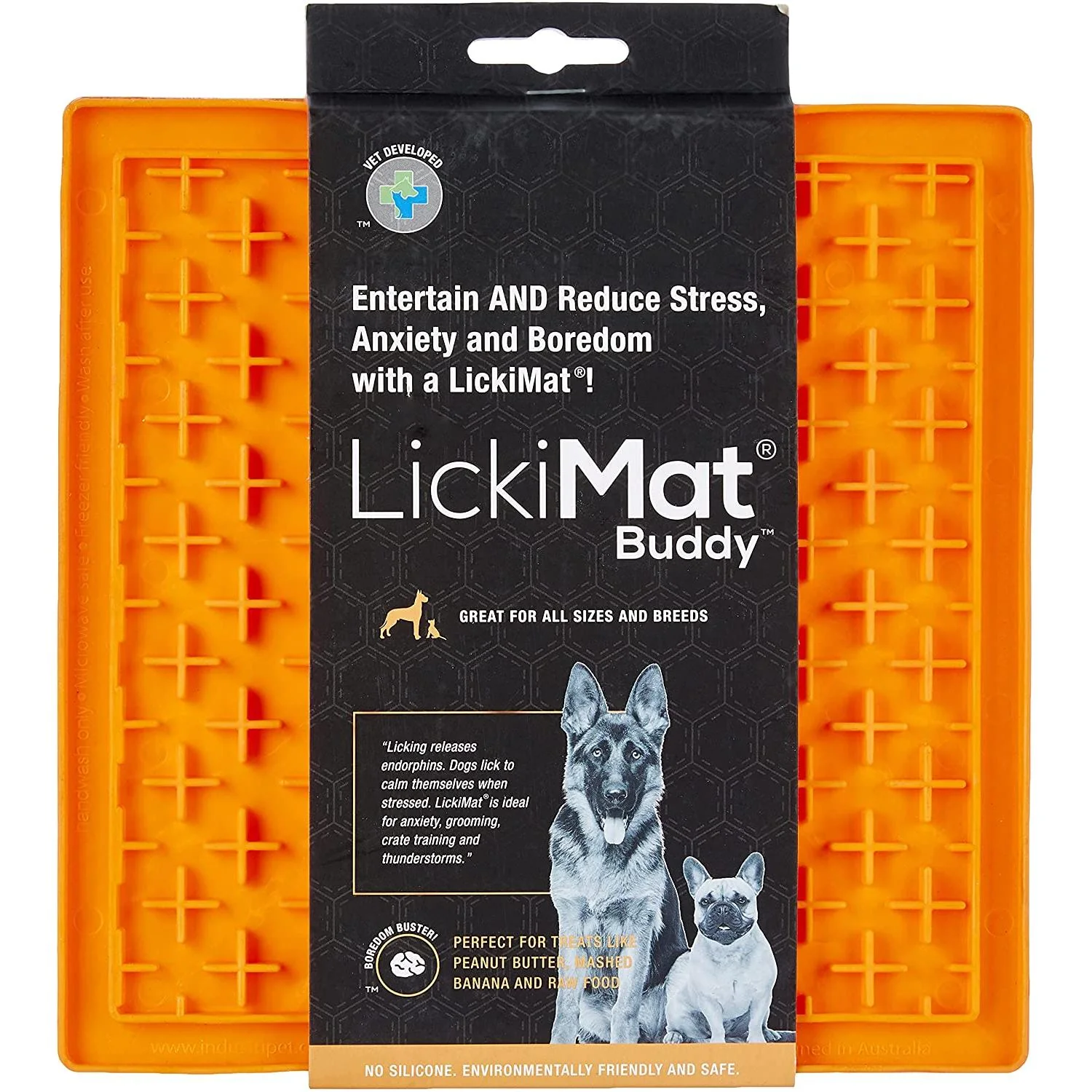 LickiMat Buddy for Dogs Orange