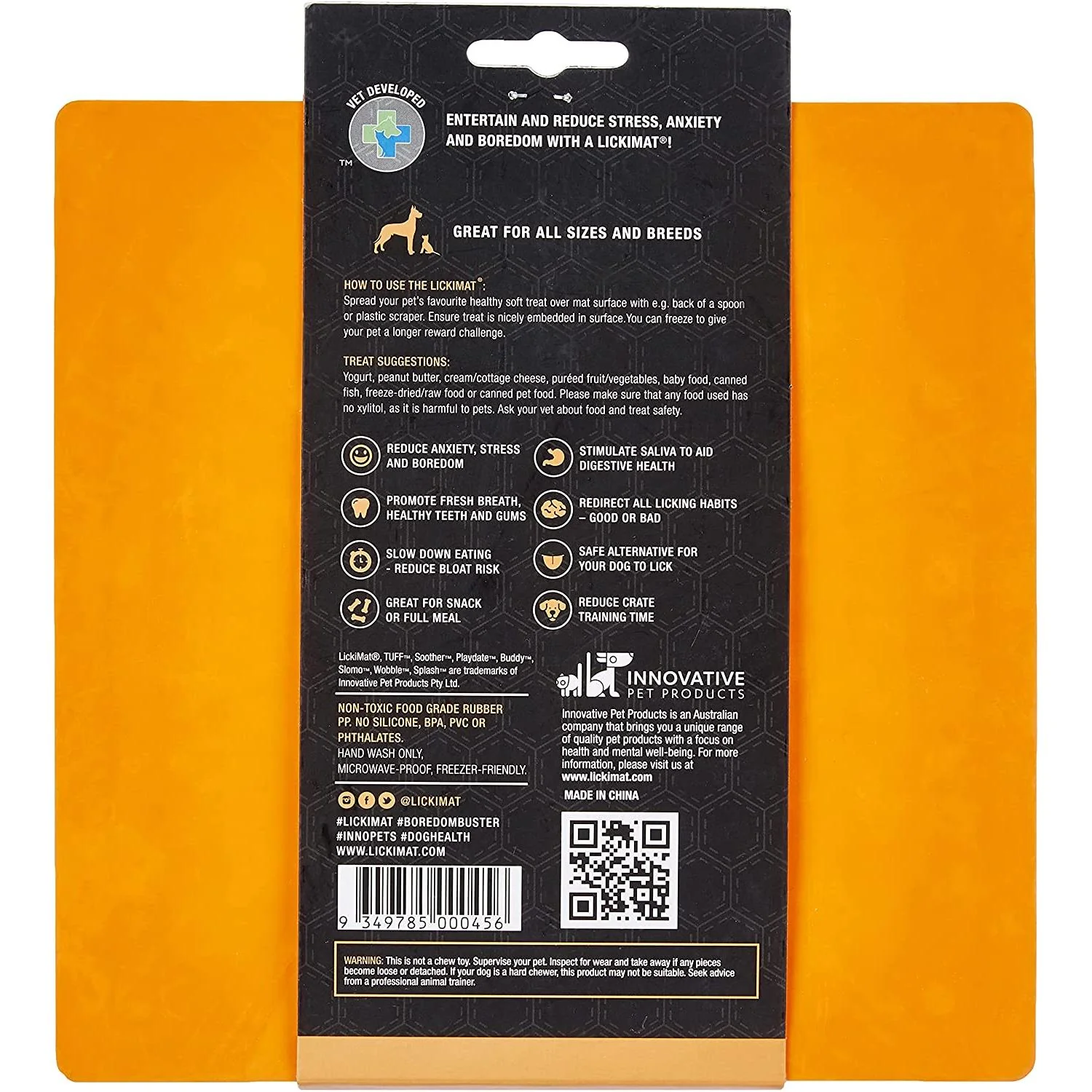 LickiMat Buddy for Dogs Orange - Image 2