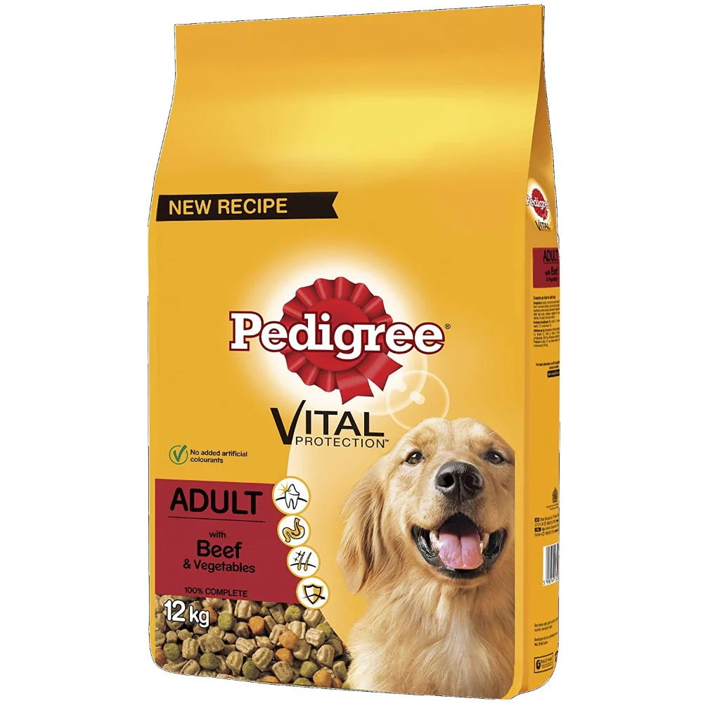 Pedigree Adult Dog Complete with Beef & Vegetables 12kg