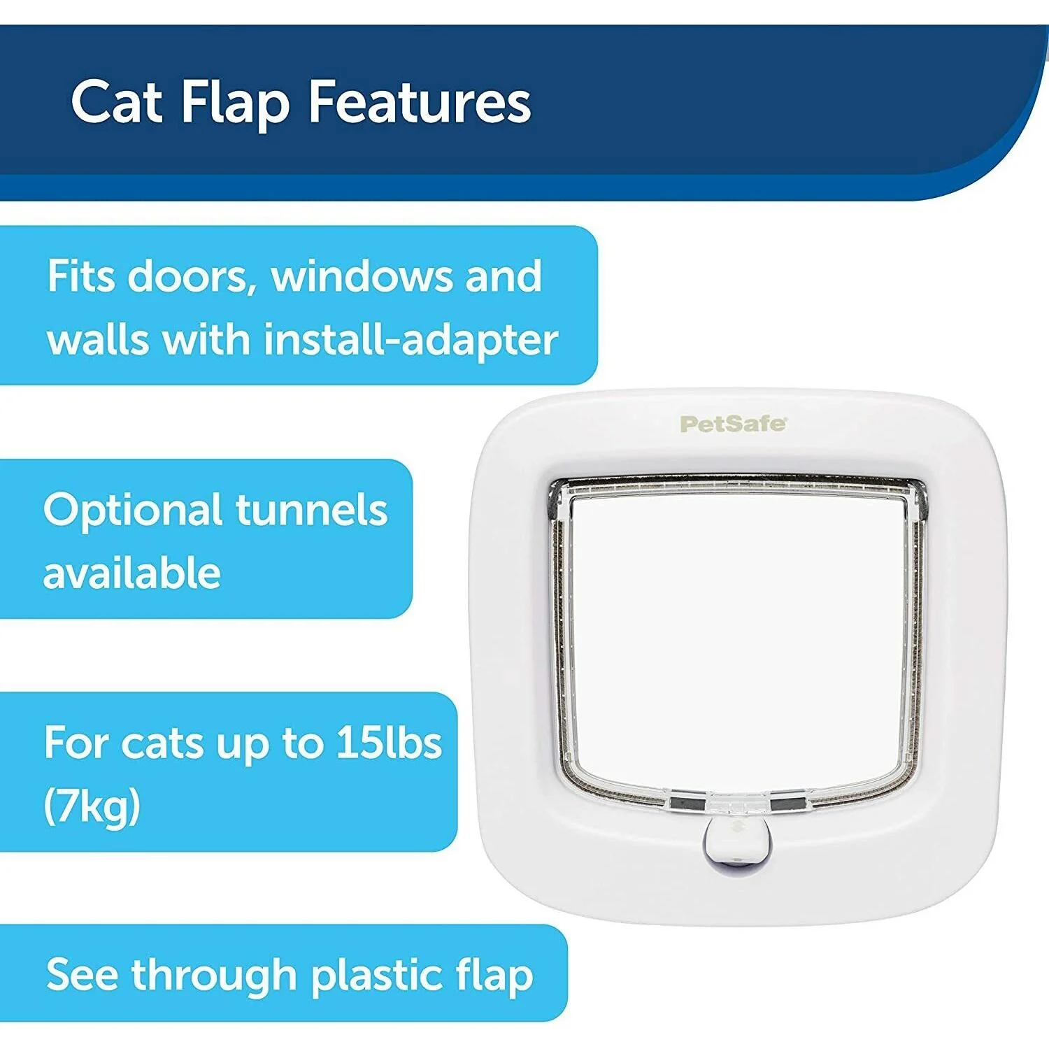 Petsafe-Manual-Locking-Cat-Flap---White - Image 4