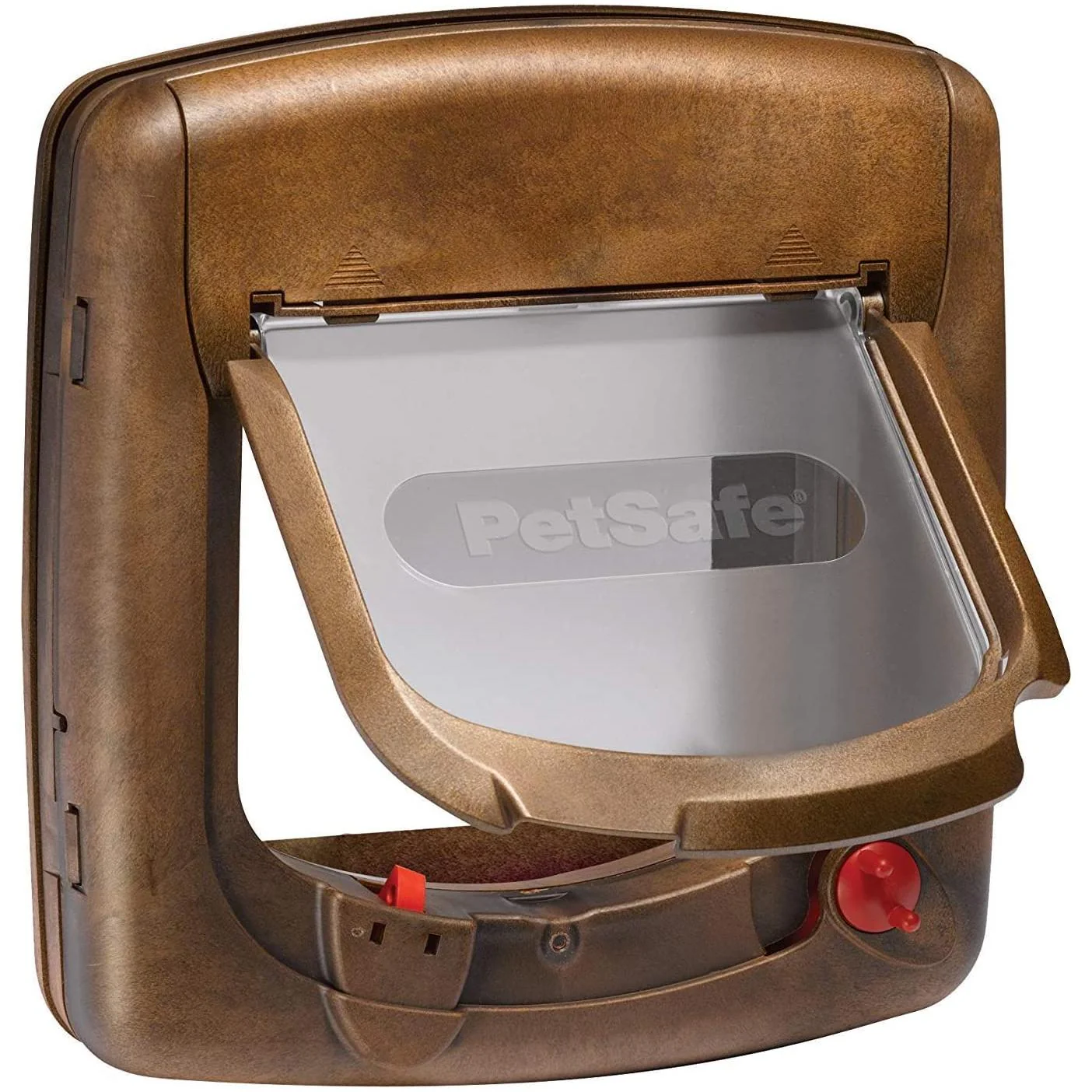 PetSafe Staywell Magnetic 4 Way Locking Deluxe Cat Flap (Wood Grain)