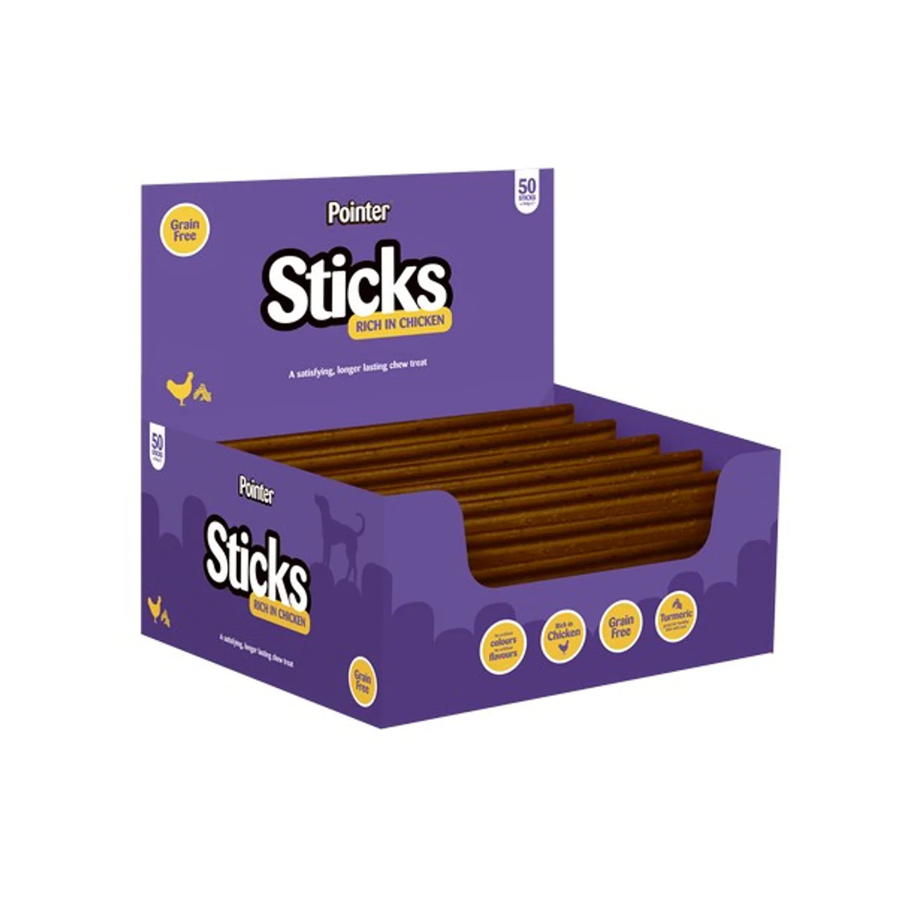 Pointer Grain Free Dental Sticks For Dogs 50 Pack Box - Image 3