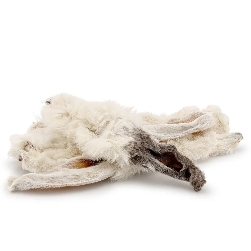 Superpet Hairy Rabbit Ears for Dogs – 100% Natural Ear Chews, High Protein Dog Treats