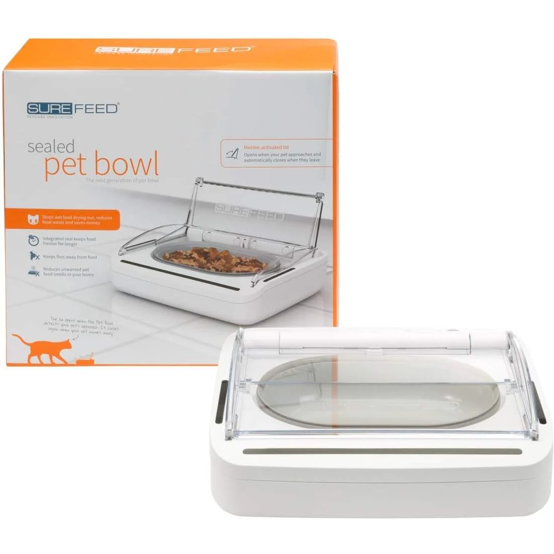 Sure Petcare SureFeed Sealed Pet Bowl for Cats and Small Dogs White - Image 4