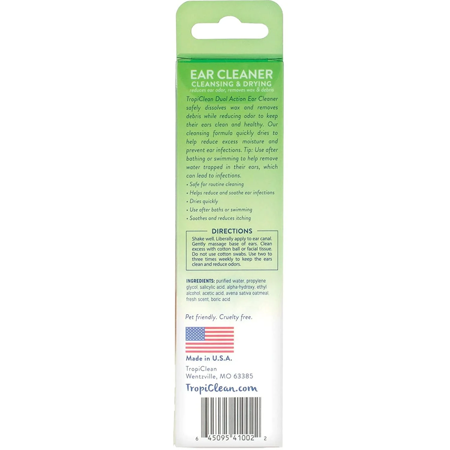 TropiClean Dual Action Ear Cleaner 118ml - Image 2