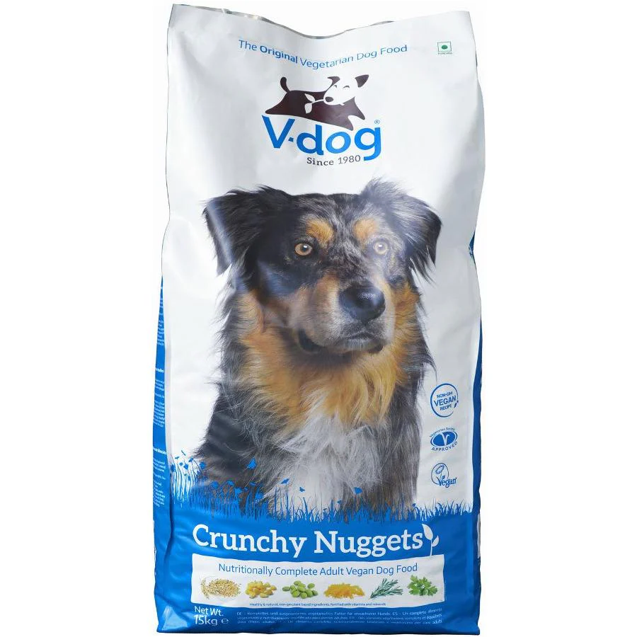 Vegeco V-Dog Crunchy Nuggets Vegan Dog Food 15kg