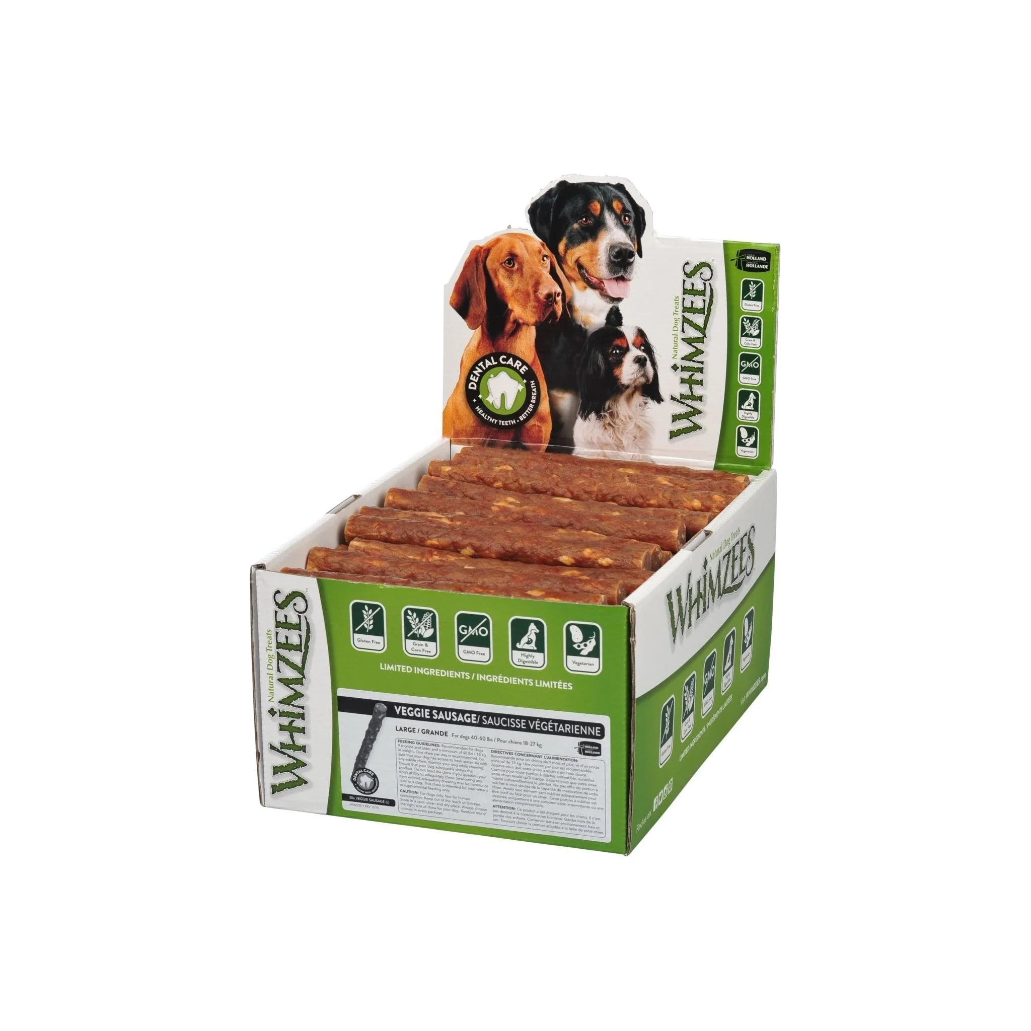 Whimzees Veggie Sausage L 50pcs
