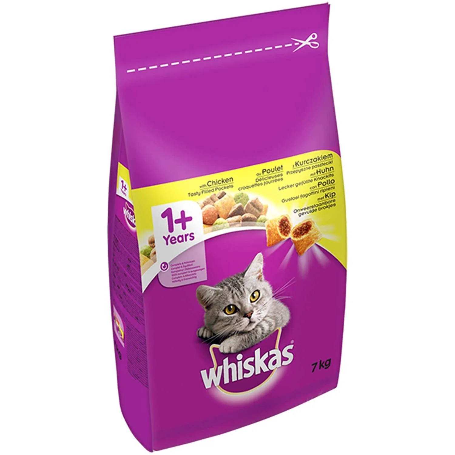 Whiskas 1+ Cat Complete Dry with Chicken 7kg